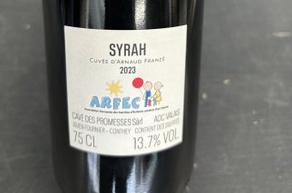 L'étiquette de la cuvée de l'apprenti Arnaud Franzé